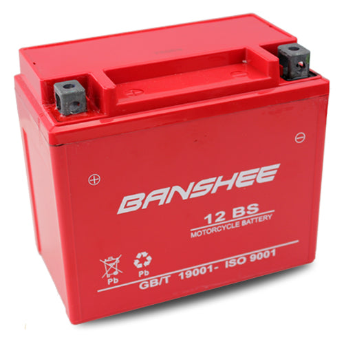 YTX12-BS Banshee- Maintenance Free - Sealed, Lead-Acid AGM Motorcycle Battery