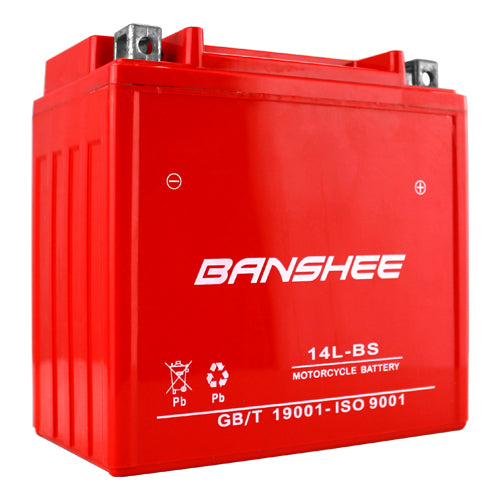 Banshee Replacement for Yuasa YTX14L-BS Battery 4-Year Warranty