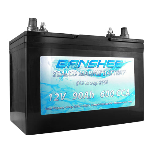 Deep Cycle Sealed AGM Marine Battery Group 27