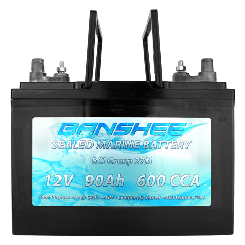 Deep Cycle Sealed AGM Marine Battery Group 27