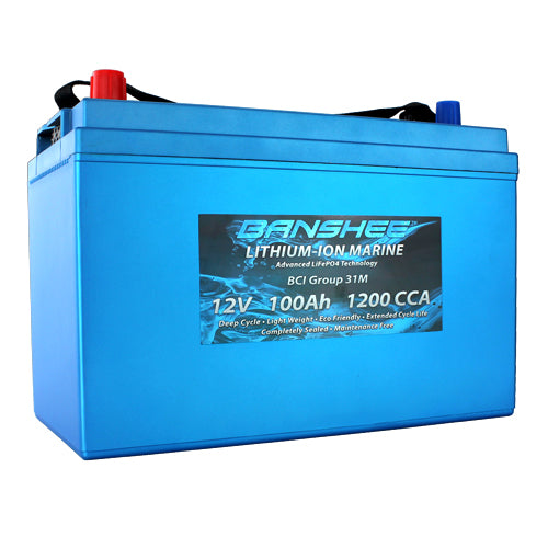 Banshee 31M Lithium Marine Battery – Expandable for 24V, 36V, and 48V Systems