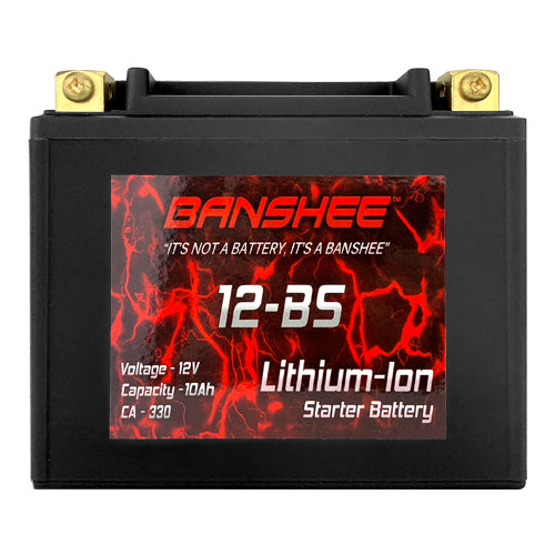 Banshee LiFEPO4 Replacement for YTX12-BS High Performance Maintenance Free Sealed Motorcycle Battery