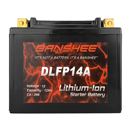 Banshee LiFEPO4 Replacement for YTX12-BS High Performance Maintenance Free Sealed Motorcycle Battery