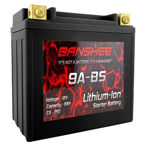 Lithium Ion 9A-BS Sealed Motorcycle Starter Battery