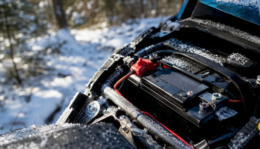 Lithium battery pack terminals in cold outdoor setting