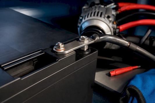 Anonymous lithium battery terminal in test bay