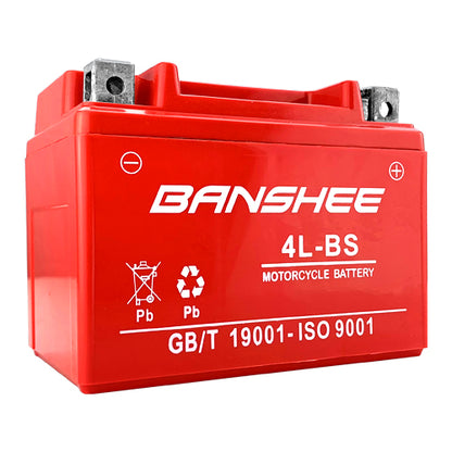 Banshee YTX4L-BS Battery - High Performance Sealed AGM Motorcycle Replacement