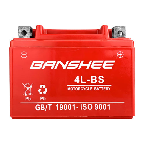 Banshee Replacement for YTX4L-BS High Performance - Maintenance Free - Sealed AGM Motorcycle Battery