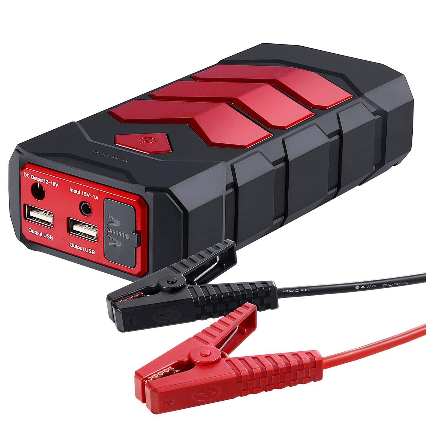 Banshee 800A Car Jump Starter – 10A Portable Power Bank with LED Flashlight, 12V Booster, Dual USB Charging, 18,000mAh