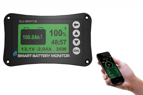 Off-grid solar battery monitor 500A shunt included