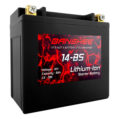 LiFEPO4 14B-BS Sealed Motorcycle Battery