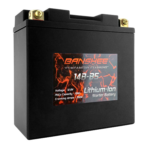 LiFEPO4 14B-BS Sealed Motorcycle Battery