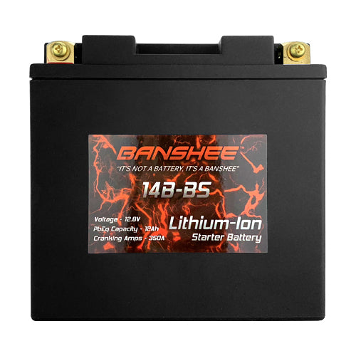 LiFEPO4 14B-BS Sealed Motorcycle Battery