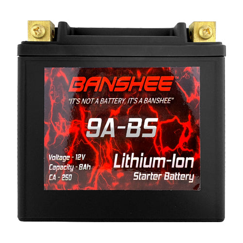Lithium Ion 9A-BS Sealed Motorcycle Starter Battery