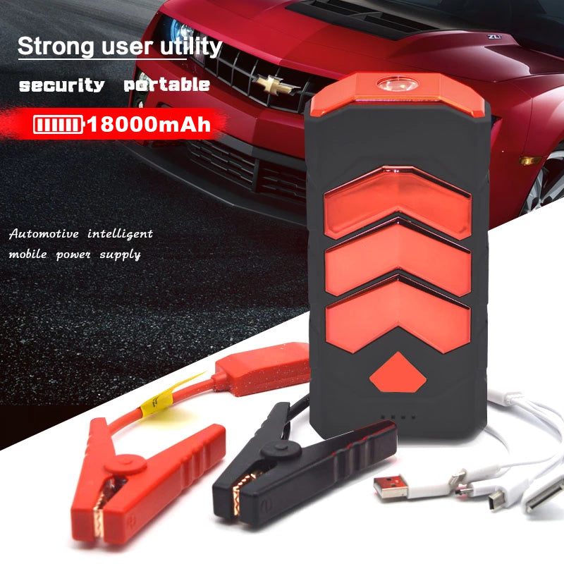 auto starter car vattery recharger with flashlight 4-in-1 Jump Air Compressor, Power Bank & LED 1000A Peak Booster Equipped with a cutting 10A Portable Car Jump Starter
