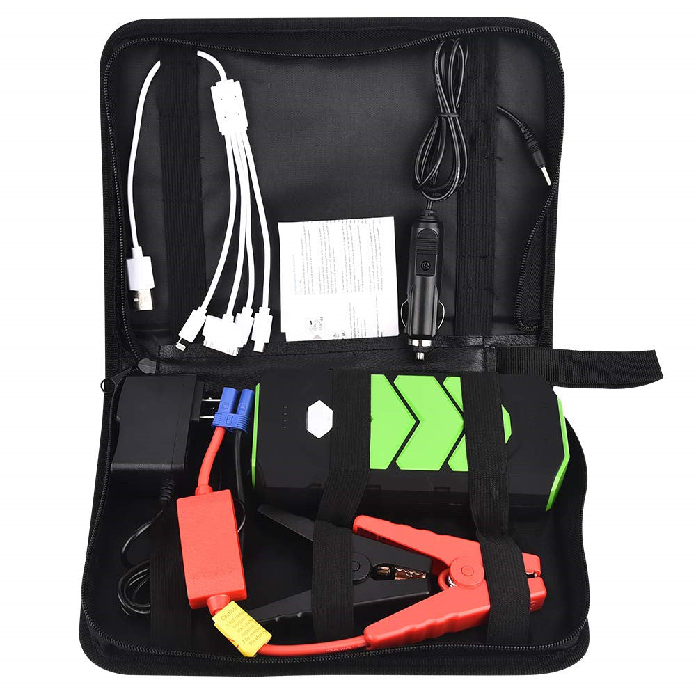 Banshee 800A Car Jump Starter – 10A Portable Power Bank with LED Flashlight, 12V Booster, Dual USB Charging, 18,000mAh