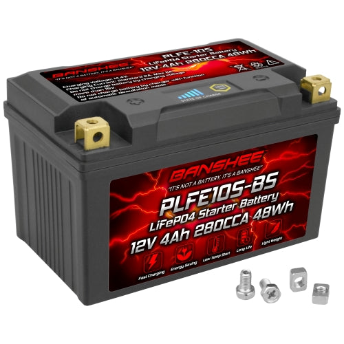 Banshee 10/6/2 Amp 12V Battery Charger And Engine Starter - Automatic 6V/12V Maintainer For Lead Acid, AGM, GEL