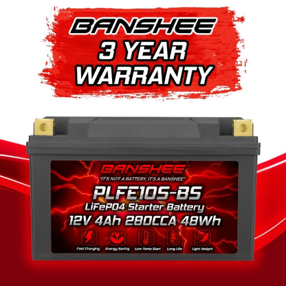 Banshee 12V LiFEPO4 Motorcycle Battery YTXZ10S