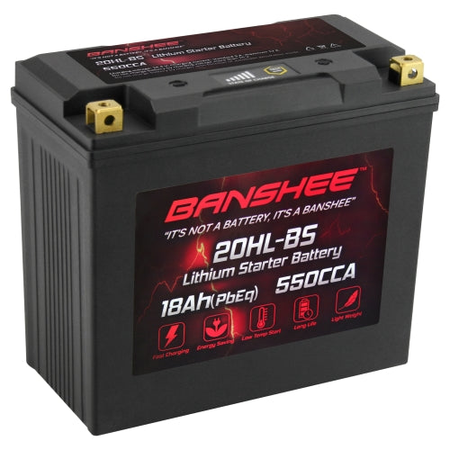 Banshee YTX20L-BS LiFePO4 Motorsports Battery