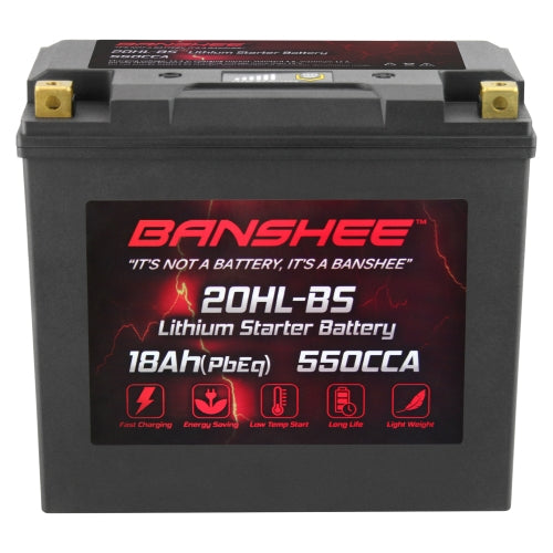 Banshee YTX20L-BS LiFePO4 Motorsports Battery