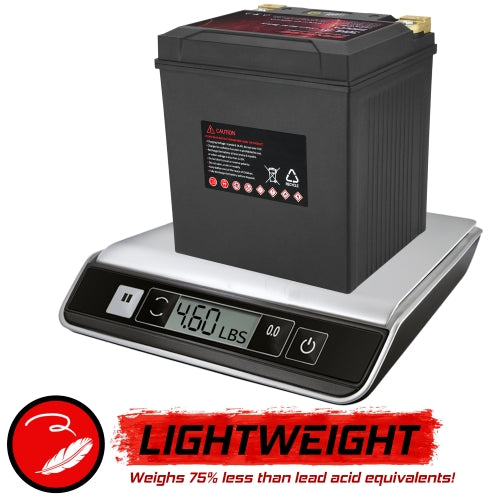 Banshee YTX30L-BS LiFePO4 Lithium Battery, 12V 28Ah 680CCA