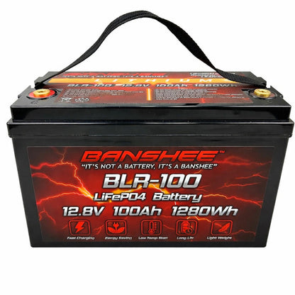 12V 100Ah LiFePO4 Lithium Battery Deep Cycles RV Marine Trolling Motors Off-grid