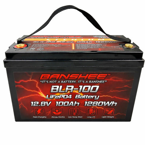 12V 100Ah LiFePO4 Lithium Battery Deep Cycles RV Marine Trolling Motors Off-grid