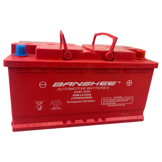 Banshee AGM Battery BCI Group Size 49 160RC 850CCA H8 Automotive Car Battery