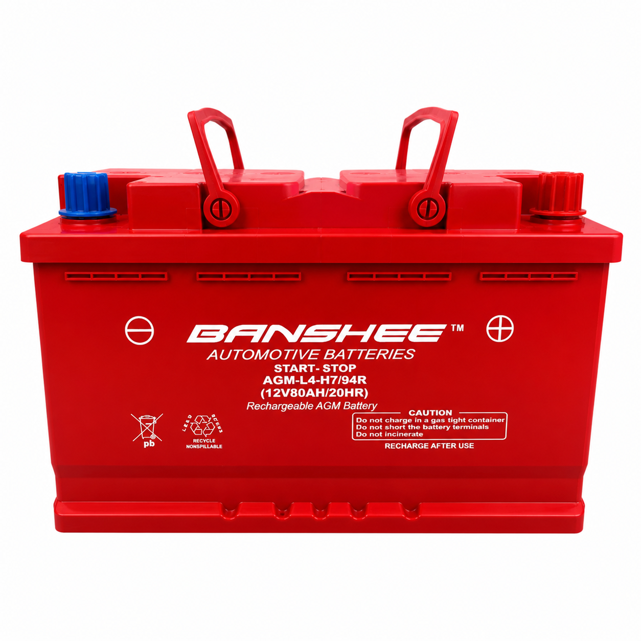 Banshee 94R H7 AGM Car Battery – 800 CCA, 12V 80Ah, Start-Stop Ready