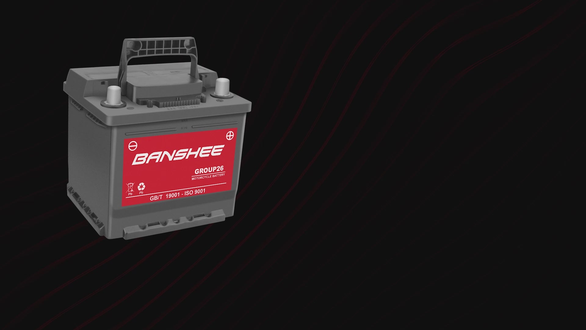 Banshee Group 26 AGM 12V Battery – Maintenance-Free, High-Cranking